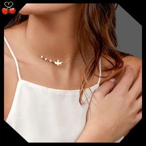 🍒 FOREVER Dove Pearl Choker